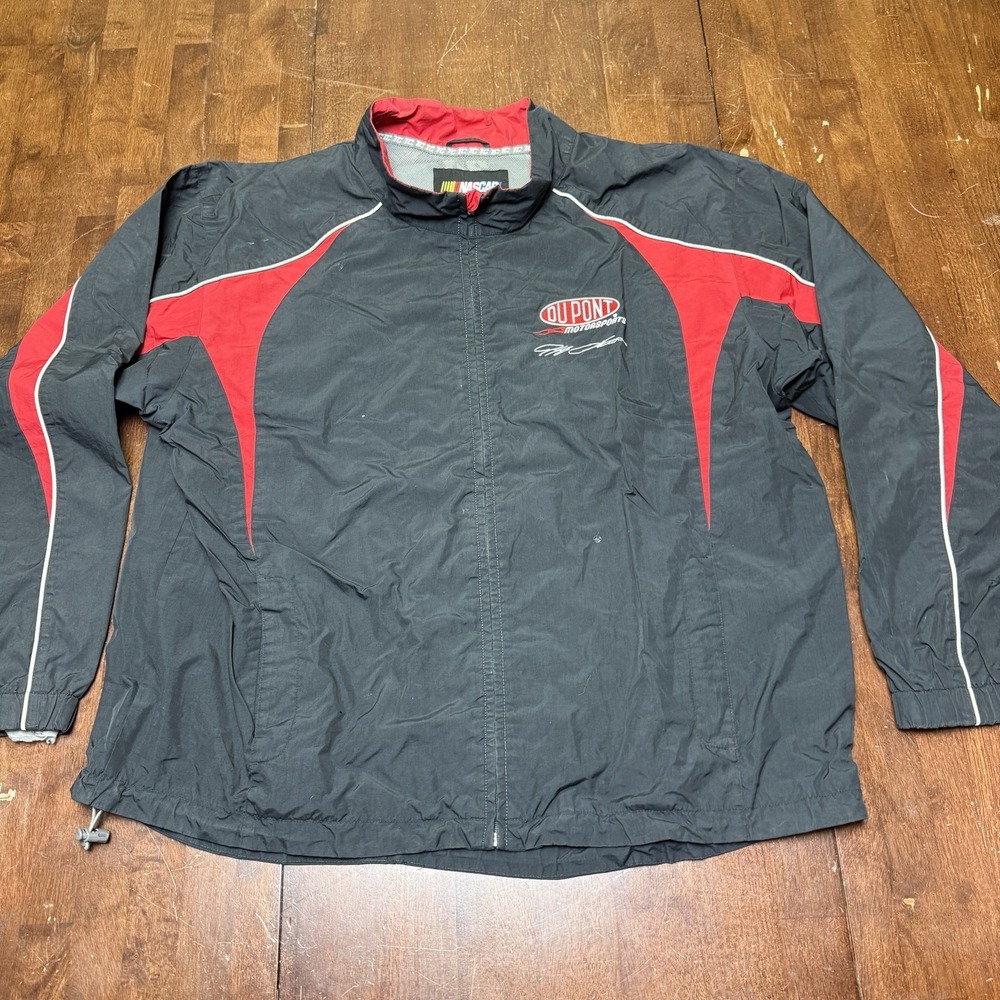 Jeff Gordon Dupont Nascar Racing Jacket #24 Mens Size 2XL Full Zip‎ Mesh Lined